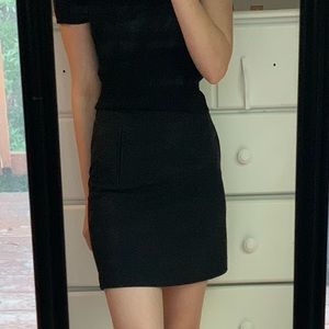 Like New Black Mini Pencil Skirt from H&M